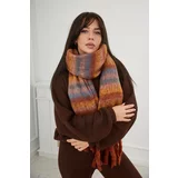 Kesi 6071 Women's scarf braun + gelb