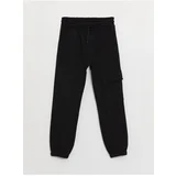 LC Waikiki Girl's Cargo Sweatpants with an Elastic Waist.