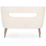 BIZZOTTO Kremno bela sedežna garnitura iz umetnega krzna 115 cm Cortina – | Shoptok.si