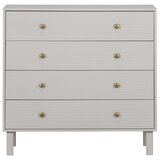 WOOOD Svijetlo siva niska komoda od masivnog bora 94x91 cm Madu – Cijene