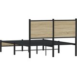  Metalni okvir kreveta bez madraca boja hrasta sonome 120x200 cm | shoptok.hr