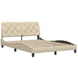 vidaXL Okvir kreveta bez madraca krem 120 x 200 cm od tkanine | shoptok.hr