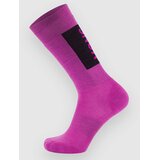 Mons Royale Merino Snow Funkcijske nogavice purple bolt | Shoptok.si
