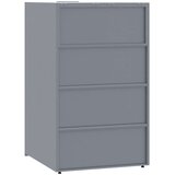  Lopa za smetnjak za 3 smetnjake siva 207x79x117 cm jeklo | Shoptok.si