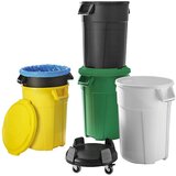 rothopro Večnamenska posoda s pokrovom, prostornina 85 l, črne barve, ŠxVxG 530 x 660 x 500 mm | Shoptok.si
