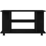 TV ormarić s kotačićima crni hrast 80x40x45 cm inženjerski drvo | shoptok.hr
