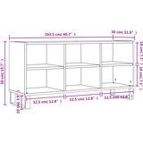 TV ormarić boja hrasta 103,5 x 30 x 50 cm konstruirano drvo | shoptok.hr