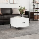  Stolić za kavu bijeli 50 x 50 x 40 cm od konstruiranog drva | shoptok.hr
