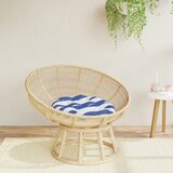 vidaXL Okrugli jastuk plavo-bijele pruge Ø 60x11 cm od tkanine Oxford | shoptok.hr