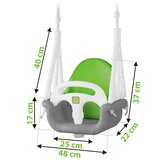  Modularna ljuljačka 3 u 1 Ricokids sivo zelena | shoptok.hr