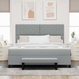  Krevet s opruga kutije Svijetlo siva 180 x 200 cm tkanina | shoptok.hr