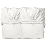 Leander® otroška rjuha za posteljo junior 70x140 snow (2 kosa)