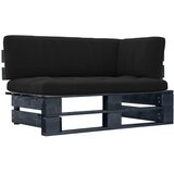  Kutna vrtna sofa od paleta od crno impregnirane borovine | shoptok.hr