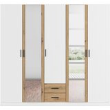 Modern Living Omara Za Oblačila Despina, Bela, Barva Hrasta | Shoptok.si