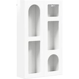 vidaXL Viseča omarica s polico Visok sijaj bela 59 x 20 x 100 cm, (5000113243) | Shoptok.si