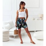 UR/CEO Black women&#039;s floral shorts in blue Dilaya cijene
