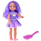  ljubičasta princeza s četkom za kosu 38cm | shoptok.hr