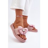 Kesi Women's slippers with low platform embellishment, pink cedrella | shoptok.hr