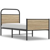 Maison Chic Posteljni okvir - Enojna postelja - Postelja za odrasle brez vzmetnice 75x190 cm sonoma hrast inž. les-J11025, (21769957) Cene