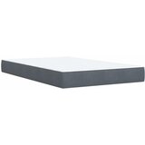 Box spring krevet s madracem tamnosivi 120 x 200 cm baršunasti | shoptok.hr