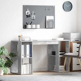  Stol Betonski sivi 130 x 50.5 x 75 cm Konstruirano drvo | shoptok.hr