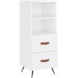  Visoka komoda sjajna bijela 34,5x34x180 cm konstruirano drvo | shoptok.hr
