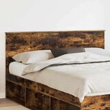  Vzglavje z vzglavjem Dimljeni oreh 160 cm Konstruiran les, (5000109909) | Shoptok.si