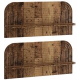  Zidna polica 2 kom. Staro drvo 80 5 x 13 5 x 37 5 cm - Staro drvo 80 5 cm Cijene