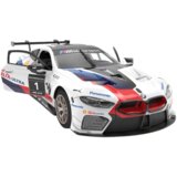  Licencirani auto na daljinsko upravljanje i sastavljanje 1:18 BMW M8 GTE - bijeli - 66 elemenata | shoptok.hr