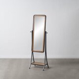 Ixia Stojeće ogledalo s policom s okvirom od masivnog drveta 62x174 cm – | shoptok.hr