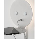 Nova Luce Bijela LED zidna lampa aluminijska sa savitljivom konstrukcijom/s USB priključkom Eclip – | shoptok.hr