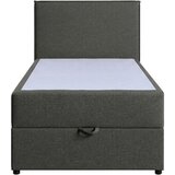 MID.YOU POSTELJA Z VZMETNICO 100 cm x 200 cm , tekstil, leseni material antracit | Shoptok.si