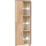 vidaXL Zidna TV komoda s LED svjetlima Sonoma hrast | shoptok.hr