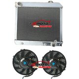 FSMOTORACING 3-vrstni aluminijasti radiator, izboljšana kapaciteta hlajenja, popolnoma aluminijasta konstrukcija, vključuje dva ventilatorja, (5000157771) | Shoptok.si