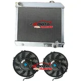 3-vrstni aluminijasti radiator, izboljšana kapaciteta hlajenja, popolnoma aluminijasta konstrukcija, vključuje dva ventilatorja, (5000157771)