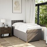  Krevet s oprugama i madracem smeđesivi 80x200 cm od tkanine | shoptok.hr