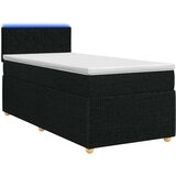 Boxspring krevet s madracem Crna 100 x 200 cm Tkanina | shoptok.hr
