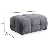 Atelier Del Sofa ugaona garnitura petite 2 grey