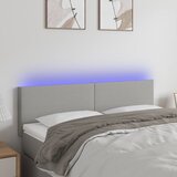  LED uzglavlje svjetlosivo 144 x 5 x 78/88 cm od tkanine | shoptok.hr