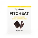 GymBeam proteinska čokolada fitcheat 80 g crna čokolada - vanila cene