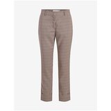 Vila Brown plaid shortened trousers Jodi - Women Cene
