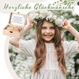 NAMALU 4x Lesena darilna škatla za birmo z epruveto in kartico | Shoptok.si