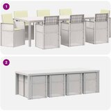  Vrtni set za objed 9 kom. Bijela i krem PP | shoptok.hr
