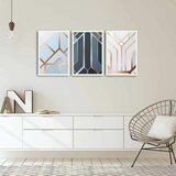 Wallity 3PBCT-05 multicolor decorative framed mdf painting (3 pieces) Cene