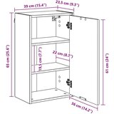  Kupaonski ormar Staro drvo 39 x 23.5 x 65 cm Konstruirano drvo | shoptok.hr