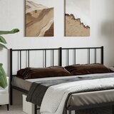 vidaXL Metalno uzglavlje crno 180 cm Cijene