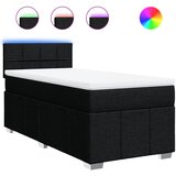 Box spring krevet s madracem crni 80 x 200 cm od tkanine | shoptok.hr