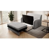 ELTAP Svijetlo siva/antracitno siva baršunasti sklopiva sofa 130 cm Ario – | shoptok.hr