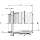  Kabelska uvodnica M25 mesing prirodne boje LappKabel SKINTOP MS-IS-M 25X1,5 25 kom. Cijene