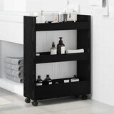  Uska kolica za pohranu Crni hrast 60 x 22 x 80 cm | Eponuda.com